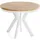WFL GROUP Runder Ausziehtisch 80-130 x 77 cm braun