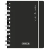 Brunnen Schülerkalender 2026/2027 Plain Black A6