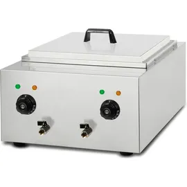 Vertes Gastro Nudelkocher Edelstahl, Elektrisch, 2x 1700 Watt, 2 separate Kochbecken zu je 6 Liter, 4 Körbe,