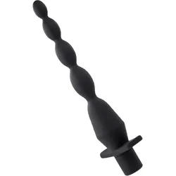 Vibrating Butt Beads, 22 cm, schwarz