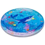fillikid Wasser-Spielmatte Rund teilweise befüllbar mit Quietschelement - Ocean Blue