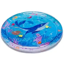 fillikid Wasser-Spielmatte Rund teilweise befüllbar mit Quietschelement - Ocean Blue