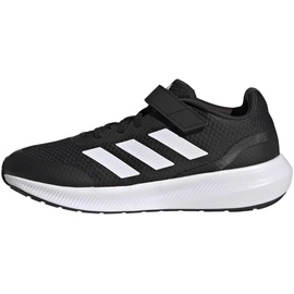 adidas RunFalcon 3.0 Elastic Lace Top Strap Shoes Sneaker, core Black/FTWR White/core Black, 33