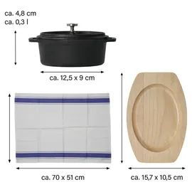 FREYERSBACHER Mini Cocotte 12 x 8,5 cm oval