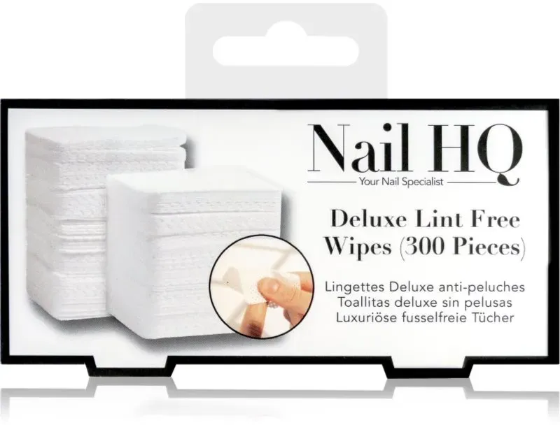 Nail HQ Deluxe Lint Free Wipes Reinigungspads für Nägel 300 St.