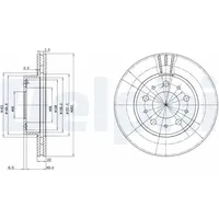 Delphi Bremsscheibe BG2425