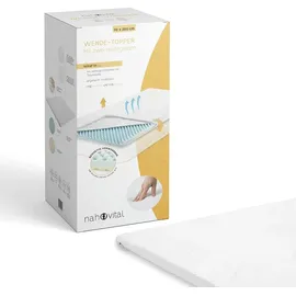 nah-vital Matratzentopper 90 x 200 cm 4in1 wendbar