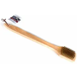 CHEFGASTRO BBQ Holz Grillbürste Messing | 45cm