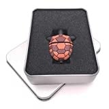 Onwomania Schildkröte Tortoise braun flach USB Stick in Alu Geschenkbox 32 GB USB 3.0