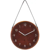 Beliani Wanduhr, RENENS 26 cm, Braun