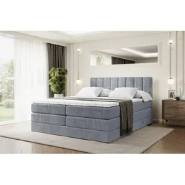 altdecor Boxspringbett mit H3 Matratze-Bonellfederung, H4- Multipocket-Matratze (18 cm 140x200 cm Schlafzimmer, Betten, Boxspringbetten