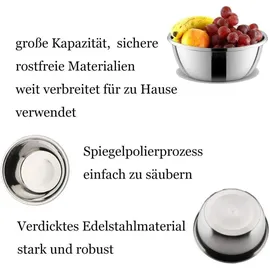 luxuskollektion Edelstahl Rührschüssel