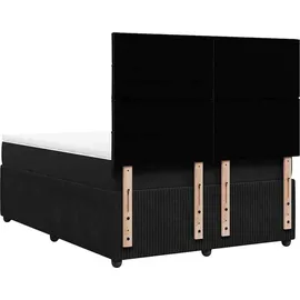 vidaXL Boxspringbett 140 x 200 cm Schwarz