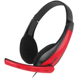 Fontastic ToXx Multimedia Headset sw/rot mit Mikrofon