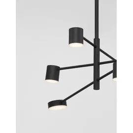 Nova Luce Nordik 6-flg. Ø 100 cm schwarz