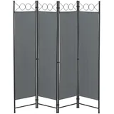 [en.casa] Sichtschutz Dunkelgrau