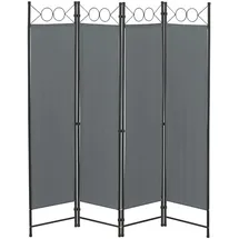 [en.casa] Sichtschutz Dunkelgrau