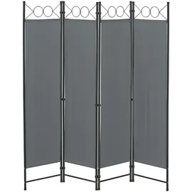 [en.casa] Sichtschutz Dunkelgrau