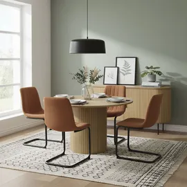 Möbilia Tisch 120 x 75 cm beige
