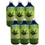 ForeverFit Aloe Vera Trinkgel 6 x 1000ml Barbadensis Miller Blattgel unverdünnt KEIN Saft KEIN Konzentrat OHNE künstliche Vitamine. Acemannan bis 1200mg/Liter. 30242