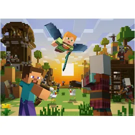Ravensburger Kinderpuzzle 4x100 Teile - Minecraft - Biome erforschen