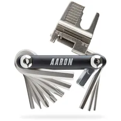 AARON Tool 20 in 1 Multitool - Fahrrad Multifunktionswerkzeug - Schwarz
