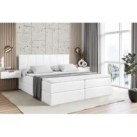 altdecor Boxbett 200 x 200 cm H4 Weiß Hochglanz