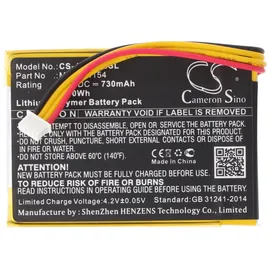 AccuCell Akku passend für JBL Go 2, JBL Go 2H Li-Polymer, 3,7V, 730mAh, 2,7Wh passend für JBL GO2/MLP284154, MLP284154