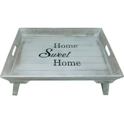 Tablett "Elli, grau", grau, B:48,2cm H:32,3cm T:25,5cm, MDF, MYFLAIR MÖBEL & ACCESSOIRES, Tabletts