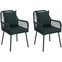 Proregal Gartenstuhl 81 x 54 x 62 cm grün 2 St.