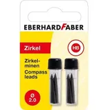 Eberhard Faber Zirkelminen 2 mm 2 x 4 Stück Schwarz