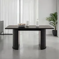 Idimex Esstisch GUARDA 160 x 75 cm, Schwarz MDF