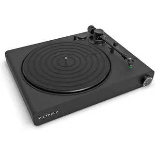 Victrola Stream Onyx Wi-Fi-Plattenspieler Mit Bluetooth, Sonos-Kompatibilität, UPnP/Roon Ready, 2 Geschwindigkeiten, MM-Tonabnehmer & Aluminium-Tonarm (Schwarz)