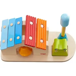 HABA 1305762001 - Metallophon Klanghaus, Kinder-Musikinstrument, Klangspielzeug