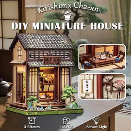 CUTEBEE Puppenhaus Miniature House Kirishima Cha-an 19 x 14 cm