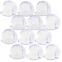 AGT 12er-Set Eckenschutz für Babys und Kinder, transparent, Größe L
