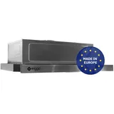 Wiggo Flachschirmhaube 60 cm Edelstahl