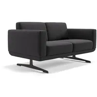 Sofanella 2-Sitzer Stoff, Relaxsofa, Designsofa, Designer Couch, Italienisches Sofa, 2er Sofa schwarz