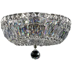 Deckenlampe Deckenleuchte Kristallleuchte Wohnzimmerlampe Metall gold B 30cm
