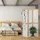 Relaxdays Paravent, 3-teilig, Faltbarer Raumtrenner, HxB: 180x136,5 cm, Kunststoff & Bambus, Trennwand innen, Natur/weiß