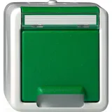 Gira Schuko-Steckdose Aufputz Grün