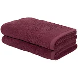 OTTO home Regona Handtuchset 70 x 140 cm rot 2 St.