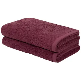 OTTO home Regona Handtuchset 70 x 140 cm rot 2 St.