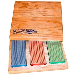 DMT® Diamond Whetstone Schleifsteine-Set grob, fein, extrafein 325, 600, 1.200 Körnung