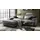 KAWOLA Sofa LOLA Ecksofa Stoff grau mit motorischer Relaxfunktion Recamiere links - Grau
