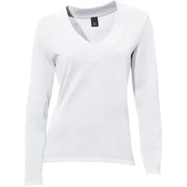 Heine V-Pullover Weiß 46