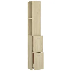 vidaXL Badezimmerschrank Sonoma-Eiche 25x25x170 cm Holzwerkstoff