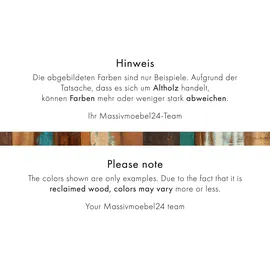 MASSIVMOEBEL24.DE Kommode Altholz 55 x 80 x 40 cm Mehrfarbig