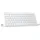 TeckNet Kabellose Tastatur, QWERTZ, Layout Mini Wireless 2.4GHz USB Weiß 78 Tasten