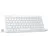 TeckNet Kabellose Tastatur, QWERTZ, Layout Mini Wireless 2.4GHz USB Weiß 78 Tasten